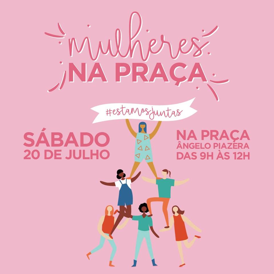 Mulheres levam serviço, informação  e entretenimento à Praça no sábado