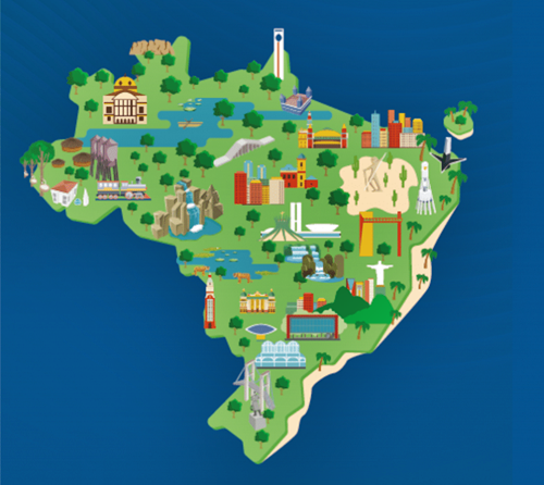 Mapa de Turismo Brasileiro