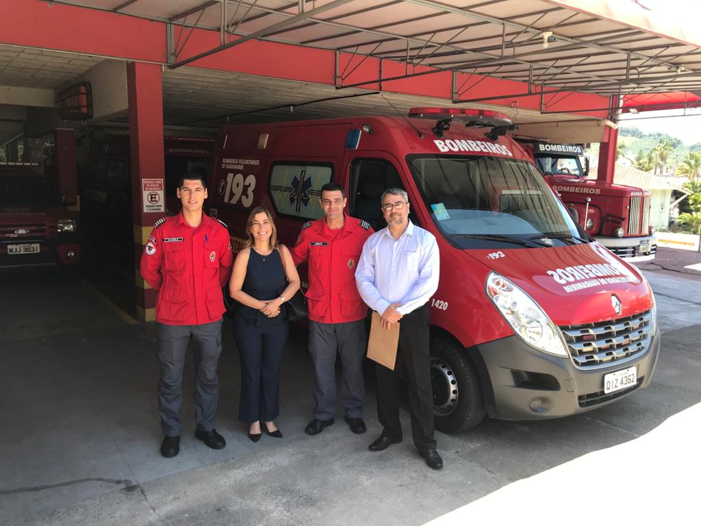 Bombeiros – Secretários do Ministério da Saúde visitam as corporações
