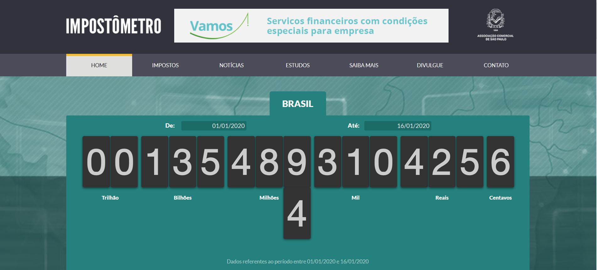 Brasileiro pagou R$ 2,5 trilhões em impostos no ano passado