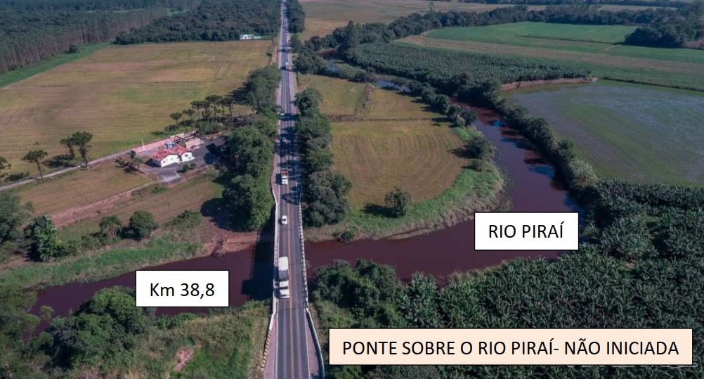 Região do Piraí terá uma ponte com 540 metros de extensão