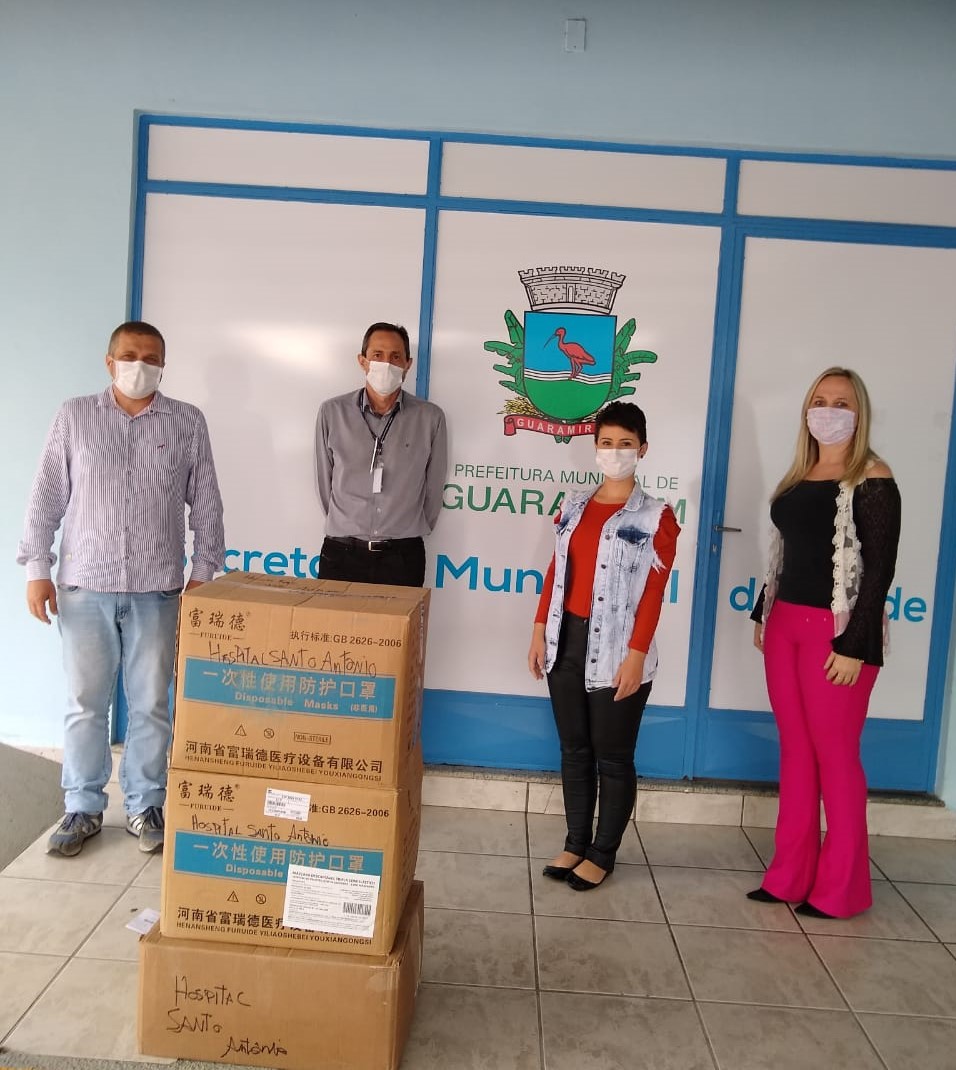 Hospital de Guaramirim recebe doação de máscaras e equipamentos
