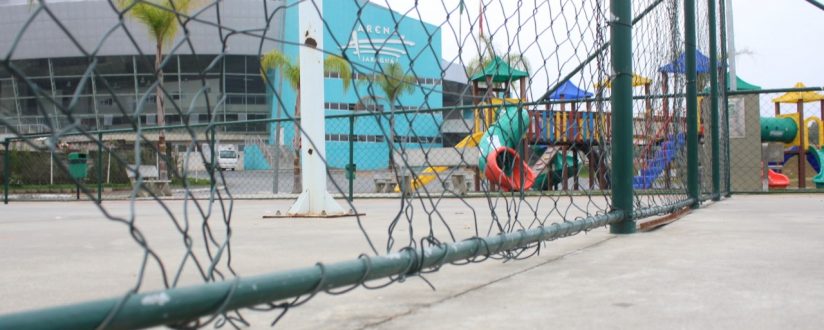 Parque da Arena Jaraguá é alvo de vandalismo Parque da Arena Jaraguá é alvo de vandalismo
