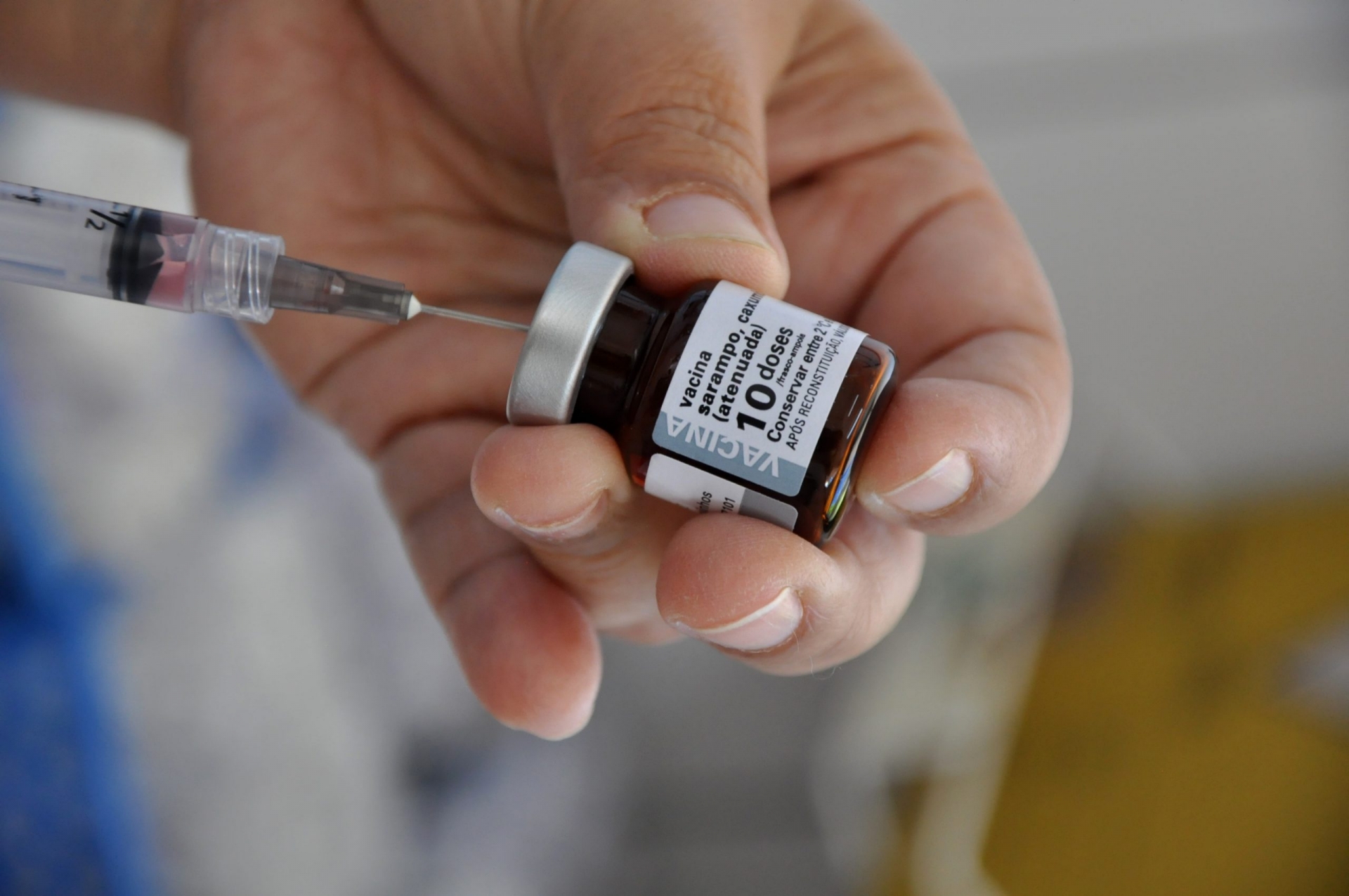 Vacinação contra sarampo está abaixo da meta, diz Ministério da Saúde