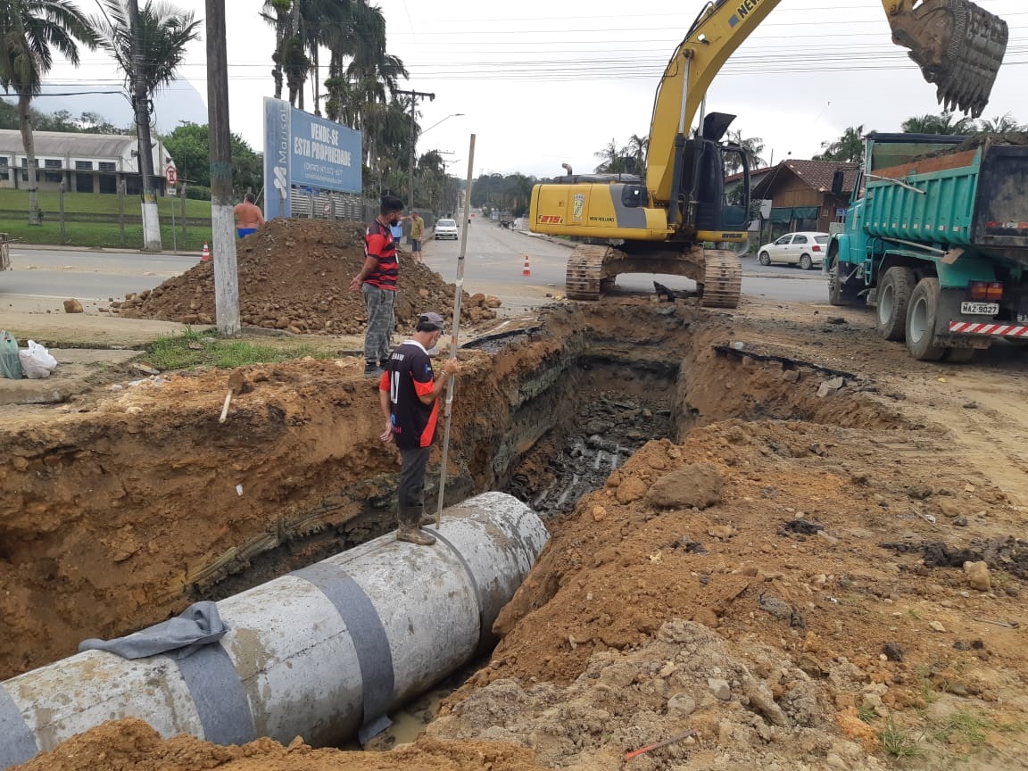 Obra deve minimizar alagamentos no Centro-Norte na cidade de Schroeder