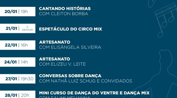 Fundação Cultural de Guaramirim divulga calendário de apresentações da Lei Emergencial Aldir Blanc de janeiro Fundação Cultural de Guaramirim divulga calendário de apresentações da Lei Emergencial Aldir Blanc de janeiro