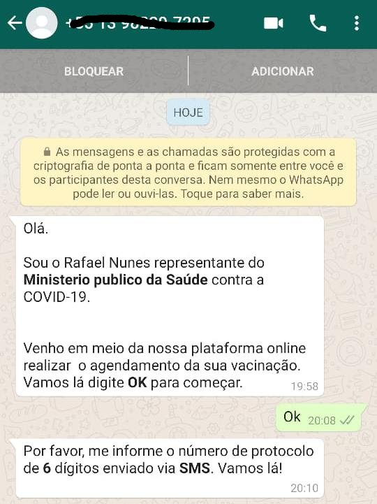 Prefeitura de Jaraguá do Sul alerta para falso agendamento de vacina
