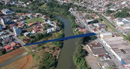 Jaraguá poderá ter em breve mais uma ponte para desafogar o trânsito na área Central Jaraguá poderá ter em breve mais uma ponte para desafogar o trânsito na área Central