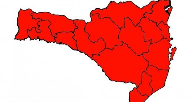 Pela terceira semana, Santa Catarina tem todas as regiões em estado gravíssimo para Covid-19 Pela terceira semana, Santa Catarina tem todas as regiões em estado gravíssimo para Covid-19