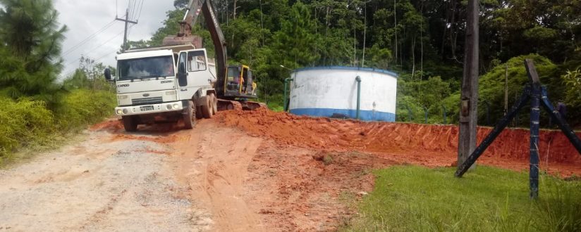 Iniciou nesta semana a construção do novo reservatório de água de Guaramirim Iniciou nesta semana a construção do novo reservatório de água de Guaramirim