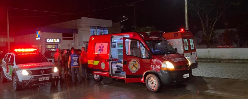Motociclista tem fratura exposta após acidente com carro em Schroeder Motociclista tem fratura exposta após acidente com carro em Schroeder