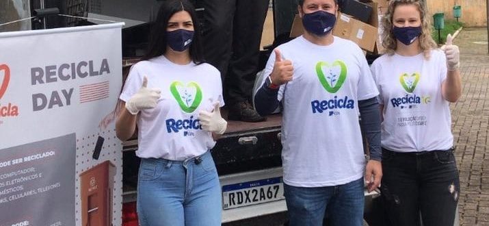 Recicla Day CDL Jaraguá do Sul recolhe duas toneladas de lixo eletrônico Recicla Day CDL Jaraguá do Sul recolhe duas toneladas de lixo eletrônico