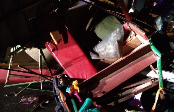 Homem fica ferido após batida entre carro e carroça em Jaraguá do Sul