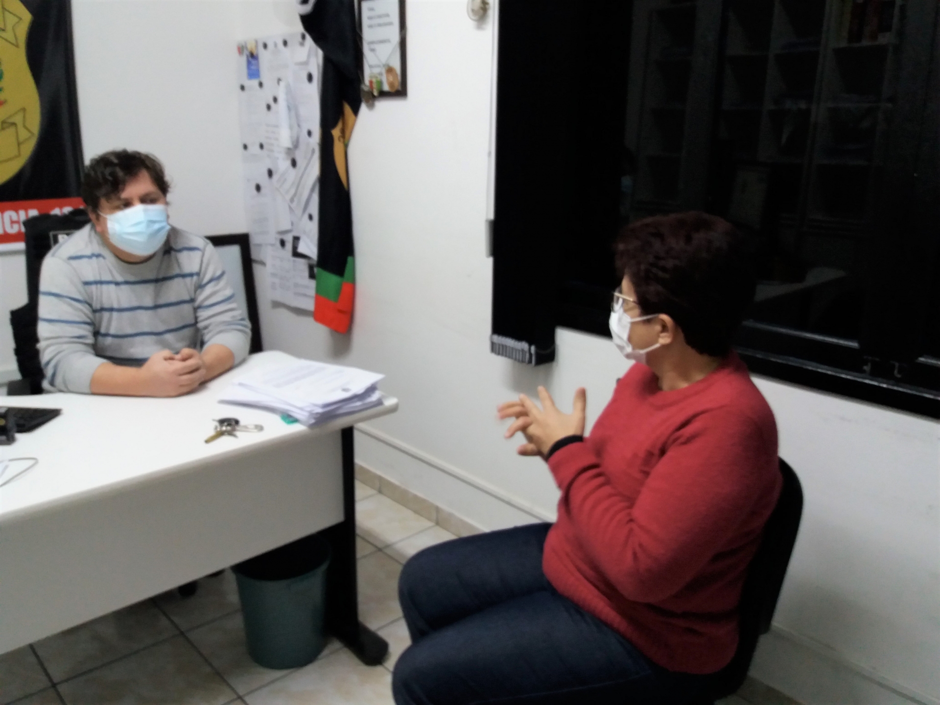 Presidente do Legislativo de Corupá conhece realidade da Delegacia de Polícia