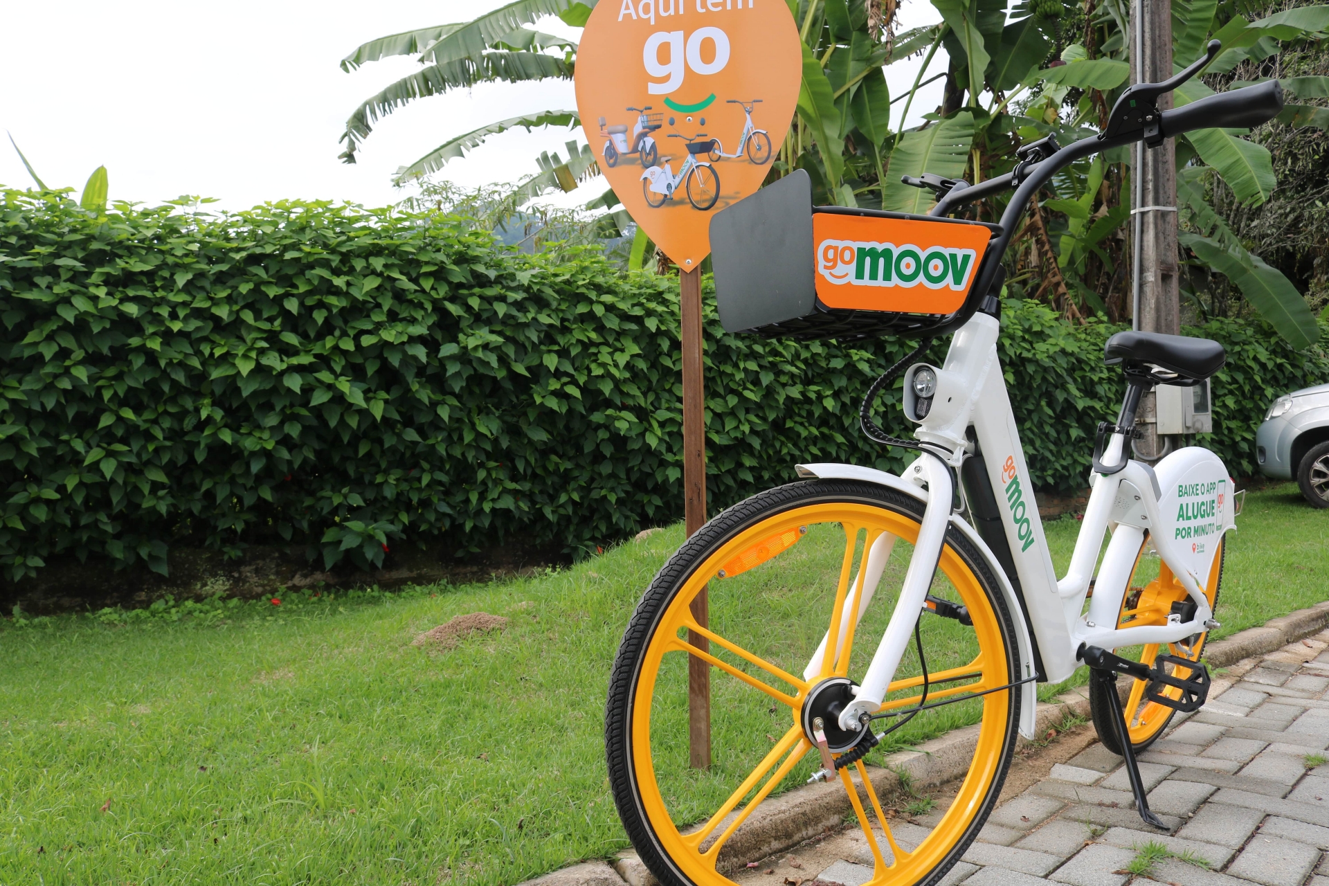 Bike compartilhada iniciou operação na quinta-feira em Jaraguá do Sul