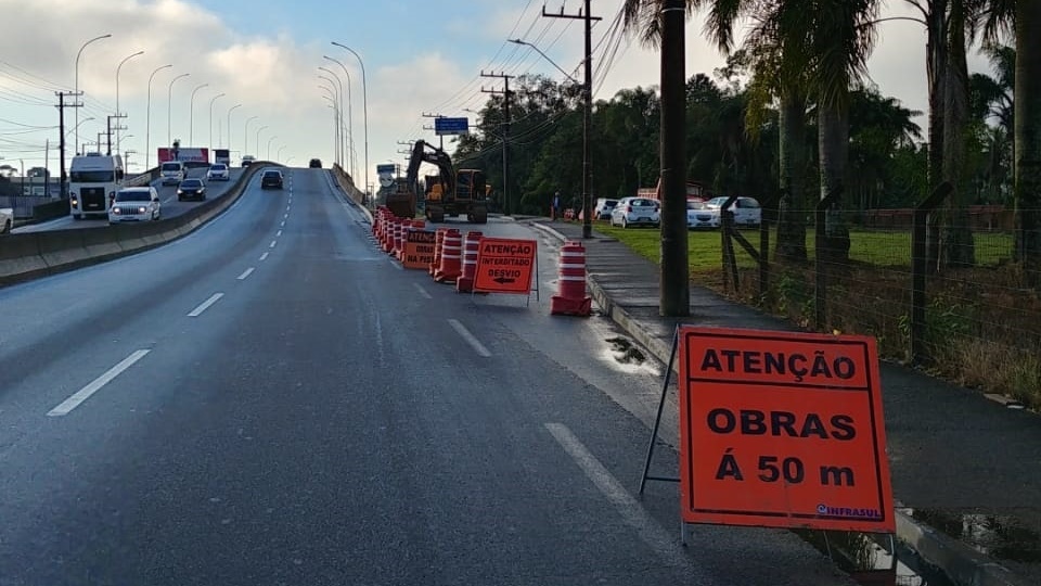 Começam as obras na região do viaduto da Waldemar Grubba em Jaraguá do Sul