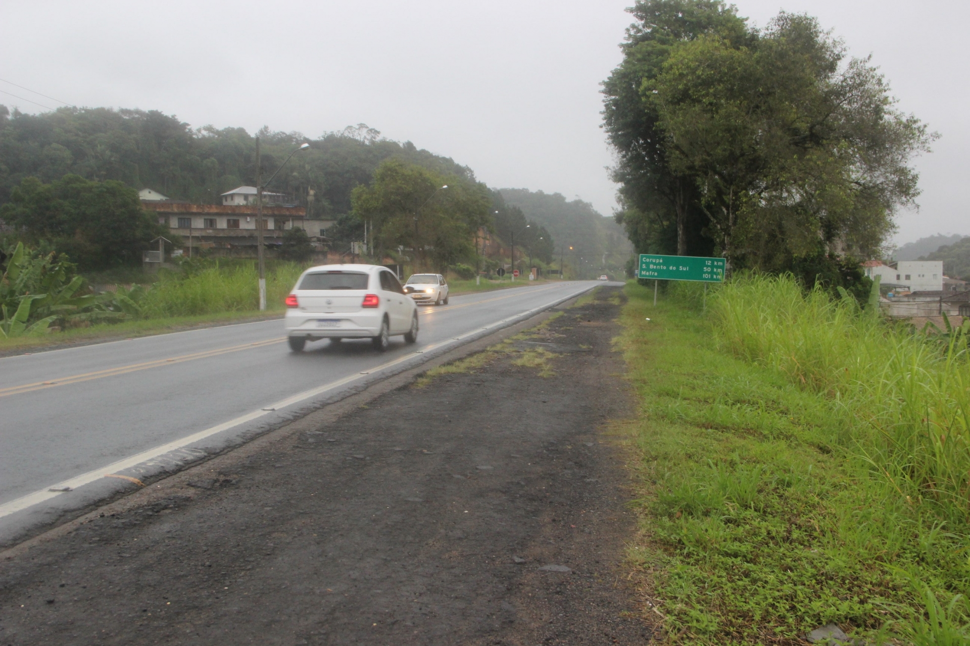 Lideranças de Jaraguá do Sul e Corupá cobram acostamento na BR-280 do DNIT  - JDV