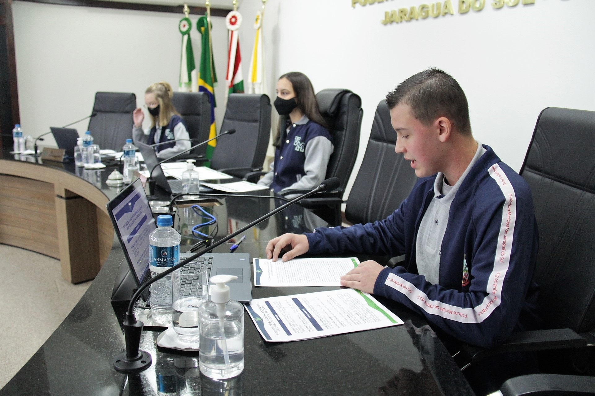 Vereadores mirins de Jaraguá do Sul iniciam curso de argumentação e oratória