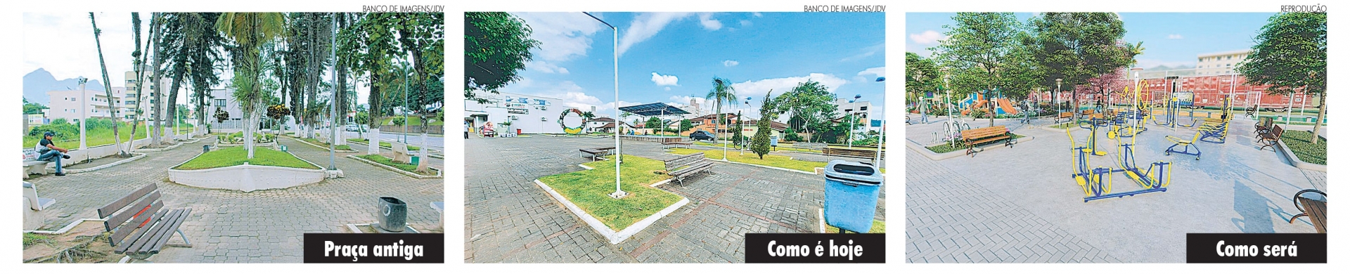 Começam as obras de revitalização da Praça Cantalício Flores em Guaramirim