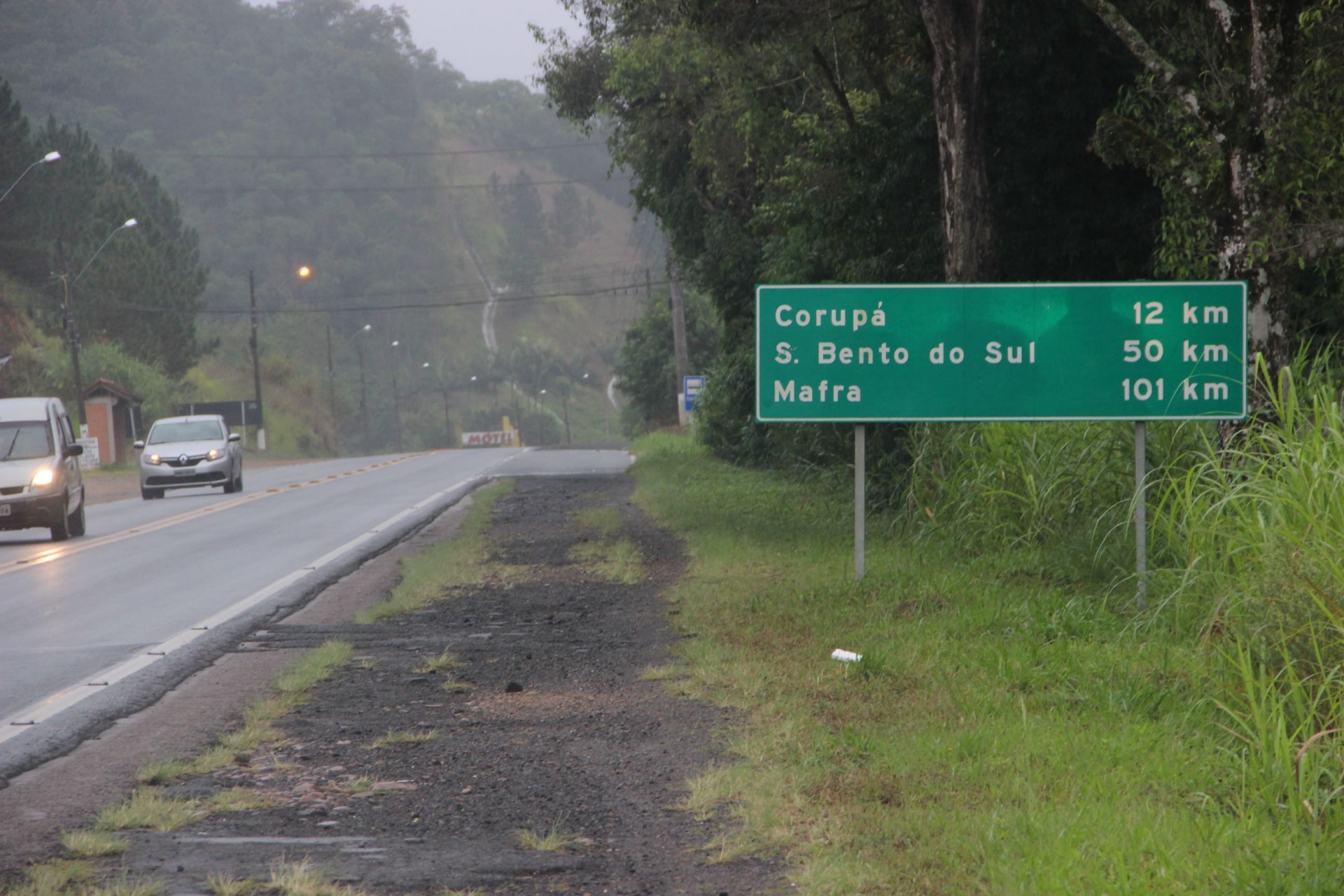 Dnit vai atualizar projeto do acostamento na BR-280 entre Jaraguá e Corupá  - JDV