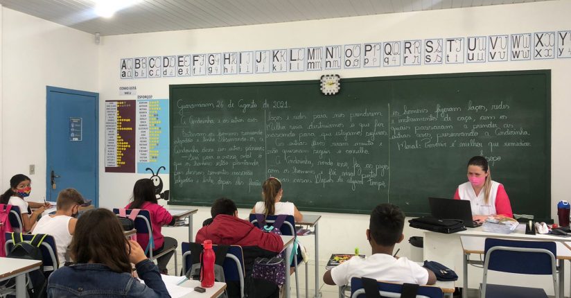 Retorno das aulas presenciais em Guaramirim é visto como positivo pela secretária Retorno das aulas presenciais em Guaramirim é visto como positivo pela secretária