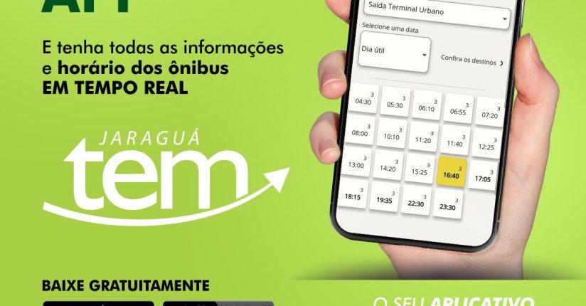 Aplicativo Jaraguá TEM facilita a localização e os horários dos ônibus no município Aplicativo Jaraguá TEM facilita a localização e os horários dos ônibus no município