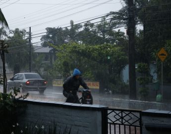 Região registra mais de 106 mm de chuva em 24h, segundo dados da Defesa Civil Estadual