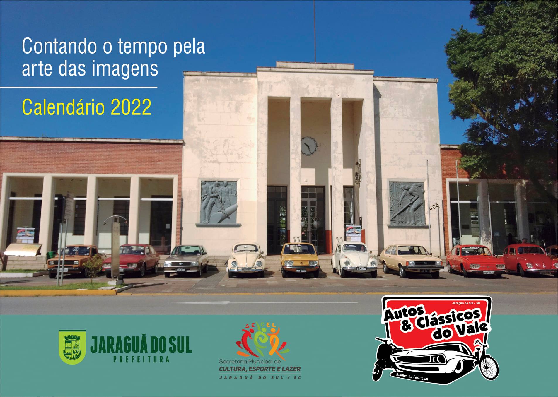 Calendário 2022 da Associação Autos & Clássicos do Vale terá edificações e veículos