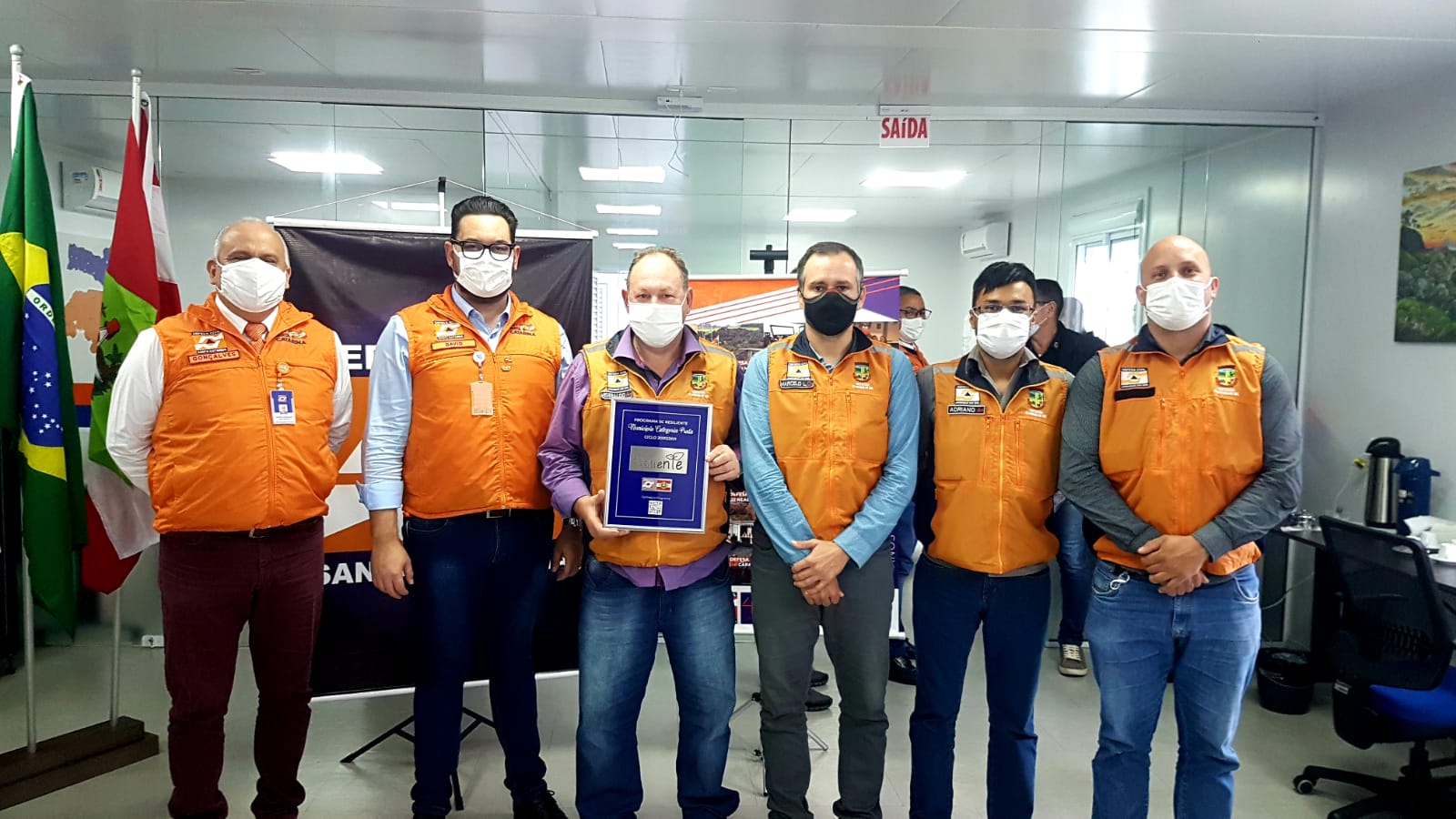 Jaraguá do Sul recebe medalha de prata do SC Resiliente