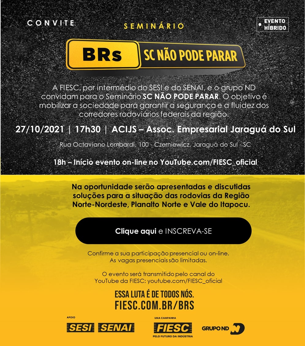 Jaraguá do Sul recebe seminário da campanha SC Não Pode Parar
