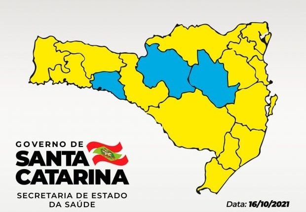 Vale do Itapocu deixa matriz de risco moderada e aparece como risco alto no mapa da Covid Vale do Itapocu deixa matriz de risco moderada e aparece como risco alto no mapa da Covid