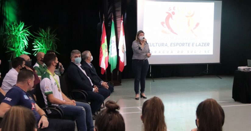 Secretaria de Cultura, Esporte e Lazer promove evento para tricampeonato de Jaraguá na Olesc Secretaria de Cultura, Esporte e Lazer promove evento para tricampeonato de Jaraguá na Olesc