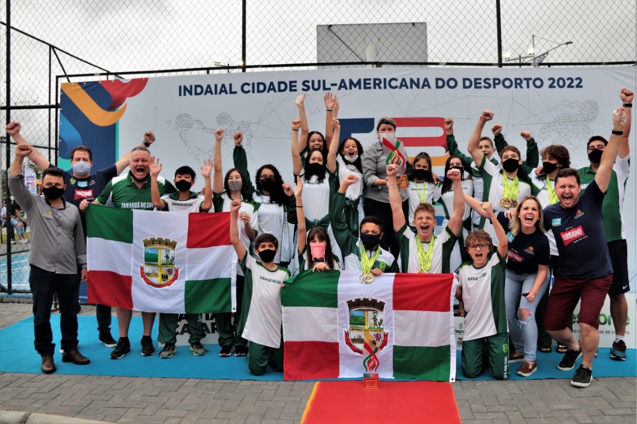 Jaraguá do Sul ganha o inédito título de tricampeão da Olimpíada Estudantil de SC