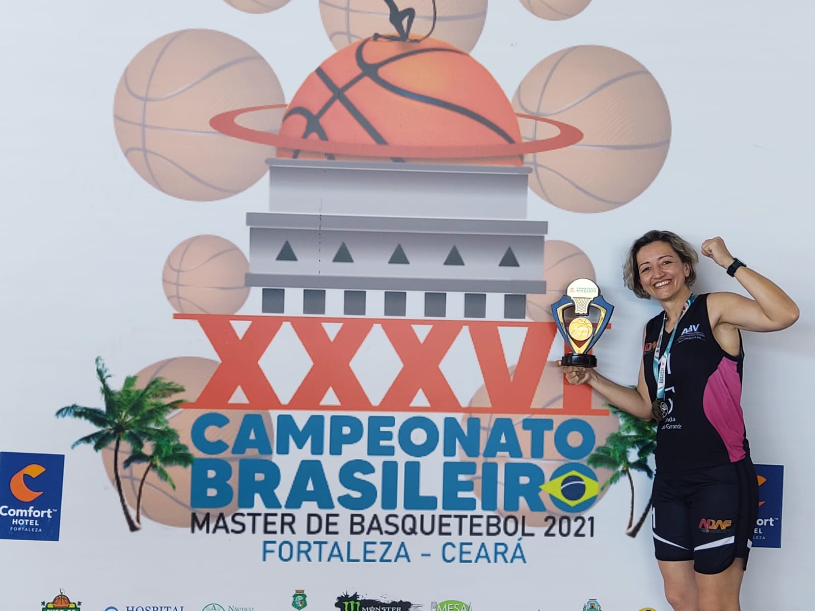 Jaraguaense conquista terceira lugar no brasileiro de Basquete Master