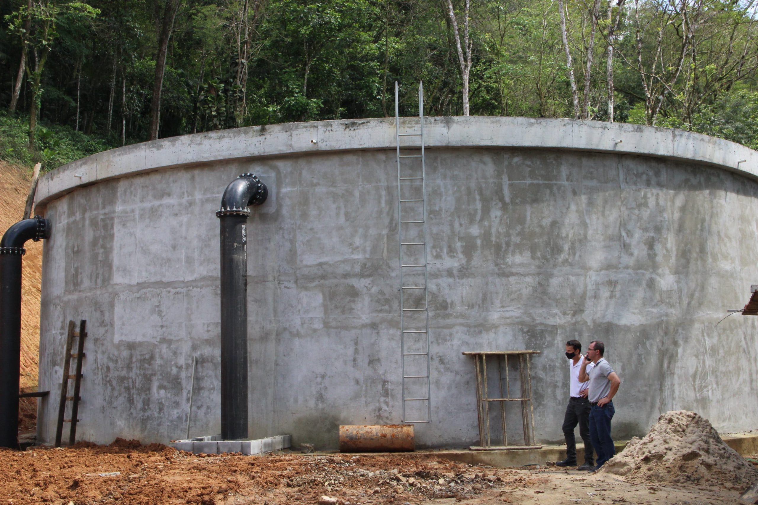 Reservatório do bairro Nova Esperança em Guaramirim vai passar por teste nesta semana
