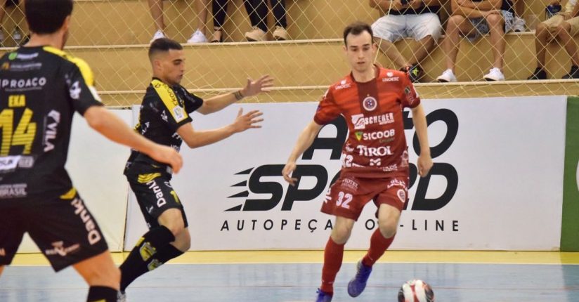 Jaraguá Futsal empata com Joaçaba no primeiro jogo da semifinal do Estadual