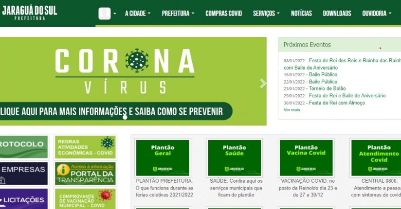 Prefeitura de Jaraguá disponibiliza comprovante online da vacina contra Covid