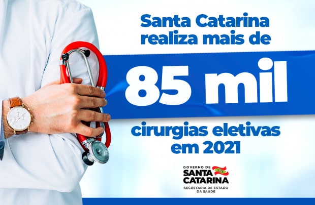 SC realiza mais de 85 mil cirurgias neste ano SC realiza mais de 85 mil cirurgias neste ano