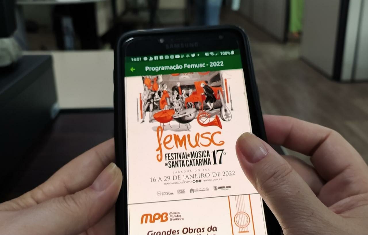 Aplicativo Jaraguá na Mão destaca o 17º Femusc