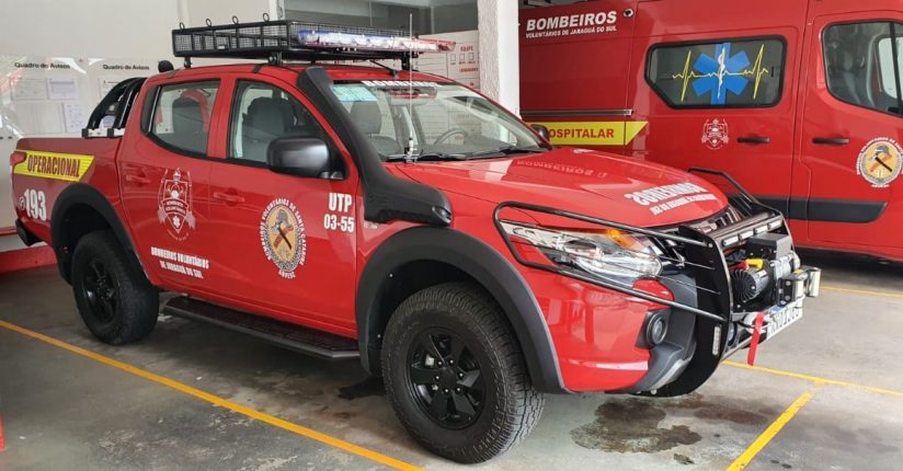 Bombeiros Voluntários de Jaraguá estreiam seu novo veículo de resgate