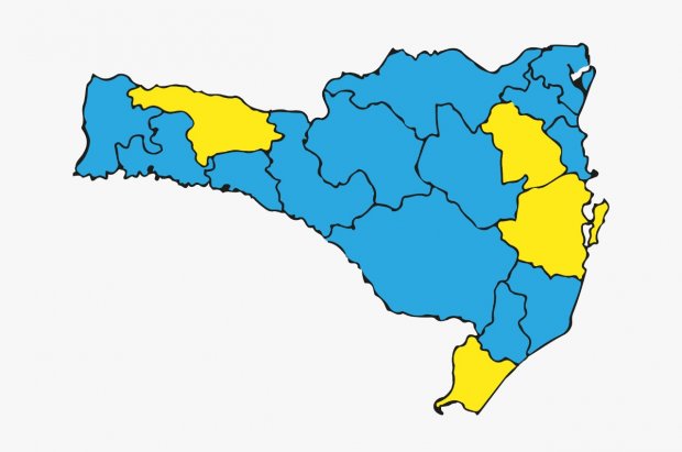Vale do Itapocu se mantém no nível moderado na matriz de risco Vale do Itapocu se mantém no nível moderado na matriz de risco