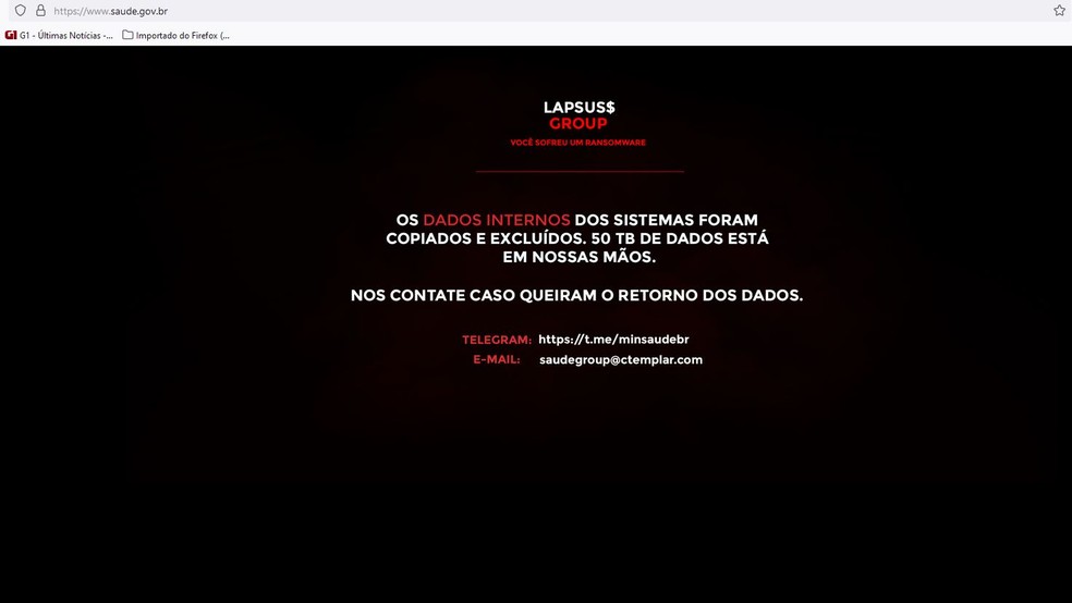 Aplicativo ConecteSUS e site do Ministério da Saúde saem do ar após ataque de hackers