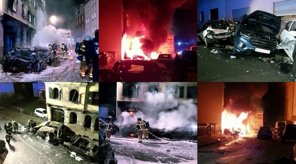 Motorista de caminhão bêbado fura sinal vermelho e destrói 31 carros na Alemanha