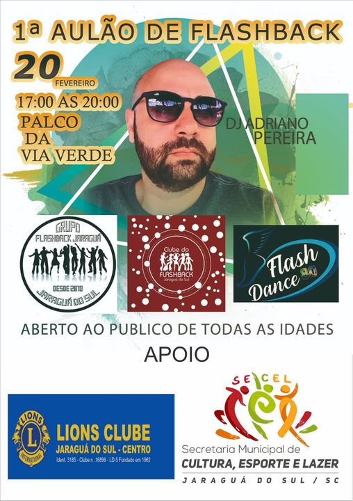 Domingo tem aulão grátis de flashback no parque Via Verde em Jaraguá