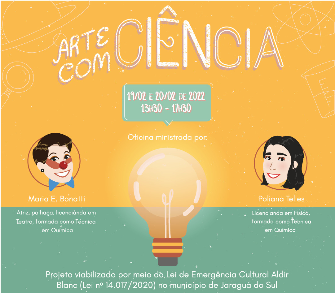 Projeto propõe o aprendizado da ciência com o uso da arte em Jaraguá do Sul