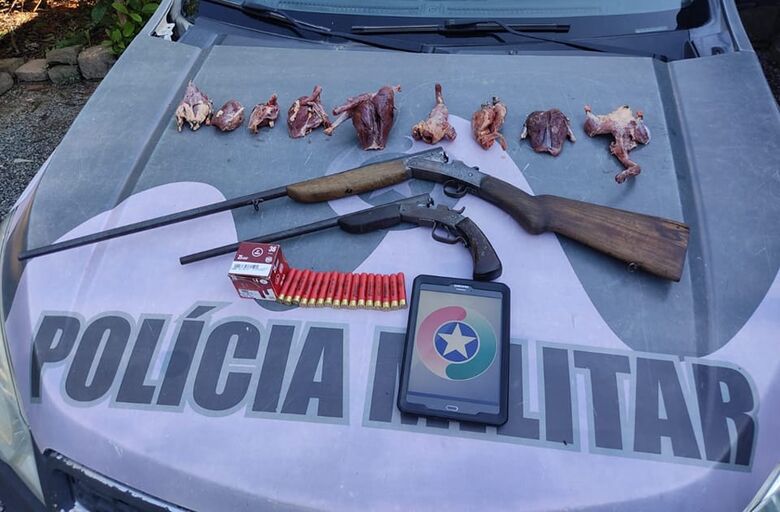 Homem é preso por caça ilegal em Jaraguá do Sul