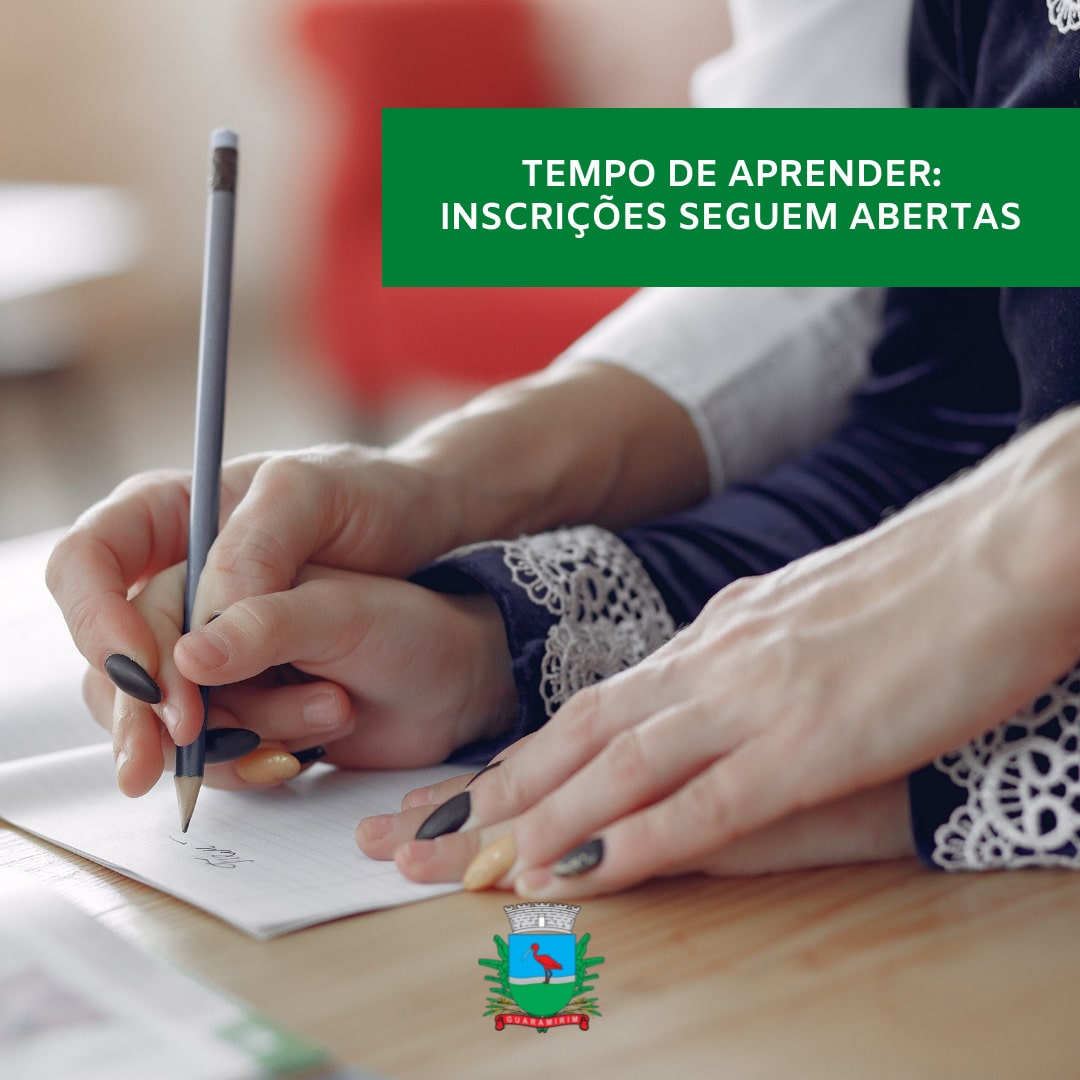 Continuam abertas inscrições para participar do programa Tempo de Aprender em Guaramirim