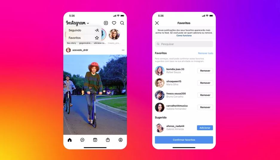 Instagram volta a oferecer ordem cronológica e feed de “Favoritos”