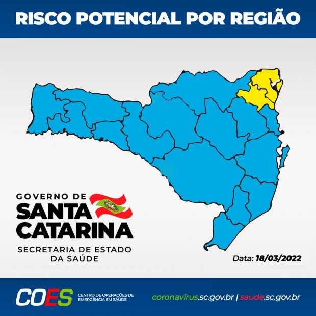 Vale do Itapocu é classificada como nível alto na matriz de risco