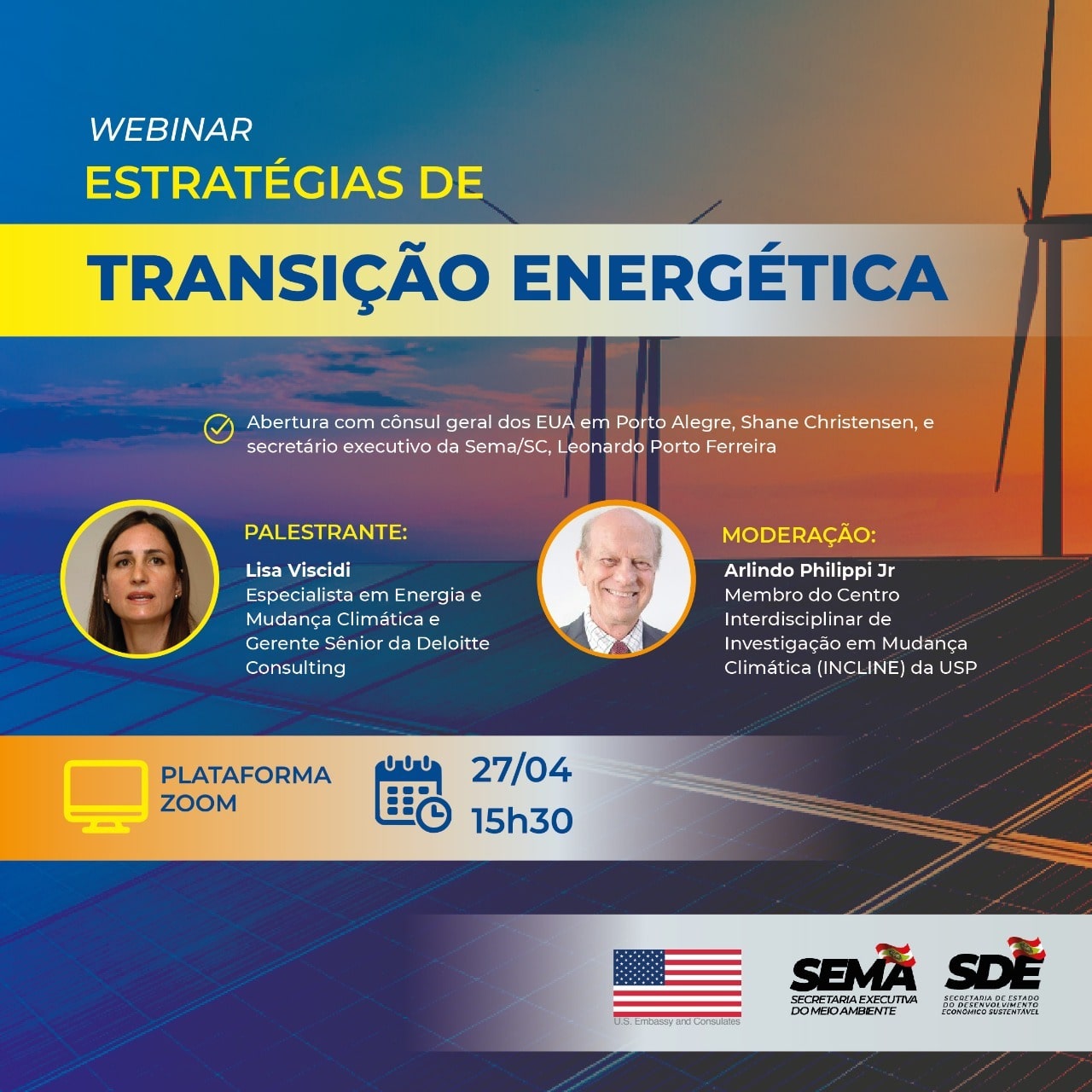 Webinar Estratégias de Transição energética acontece nesta quarta